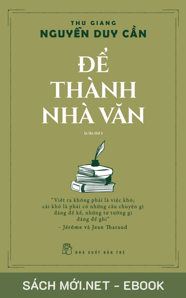 Tải ebook Để Thành Nhà Văn PDF/MOBI/EPUB/AZW3