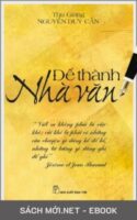 Tải ebook Để Thành Nhà Văn PDF/MOBI/EPUB/AZW3