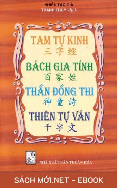 Tải ebook Tam Tự Kinh - Bách Gia Tính - Thần Đồng Thi - Thiên Tự Văn PDF/EPUB